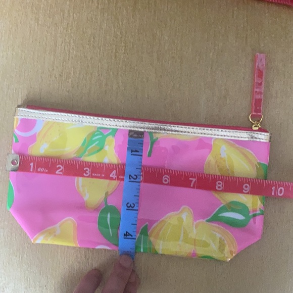 Lilly Pulitzer for Estée Lauder Lemons Print Cosmetic Makeup Bag NEW - Picture 9 of 10